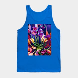 Beautiful Crystalline Flowers Tank Top